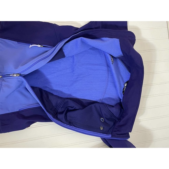 The North Face Periwinkle Navy Blue Sweater activewear jacket size M - Picture 8 of 12